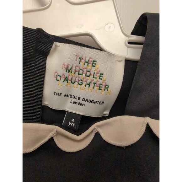 The Middle Daughter Queen Scallop Dress 4Y Girls Colorblock Coquette Balletcore - Picture 2 of 5